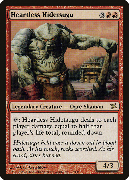 Heartless Hidetsugu (BOK-107) - Betrayers of Kamigawa Foil