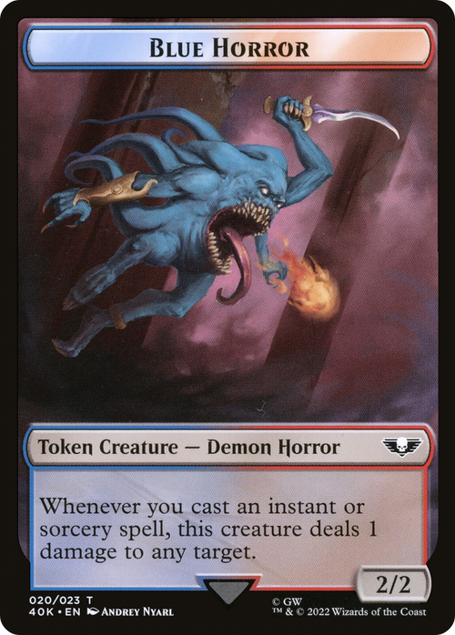 Blue Horror (T40K-020) - Warhammer 40,000 Tokens