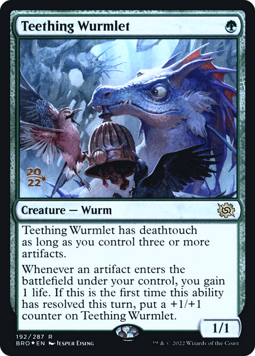 Teething Wurmlet (PRE-192) - The Brothers' War Promos Foil