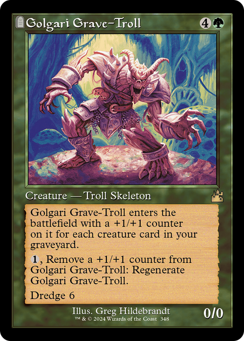 Golgari Grave-Troll (Retro Frame) (RVR-348) - Ravnica Remastered: (tombstone)