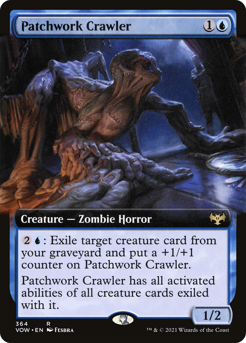 Patchwork Crawler (Extended Art) (VOW-364) - Innistrad: Crimson Vow: (Extended Art)