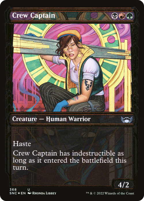 Crew Captain (Gilded Foil) (SNC-368) - Streets of New Capenna: (Showcase) Foil