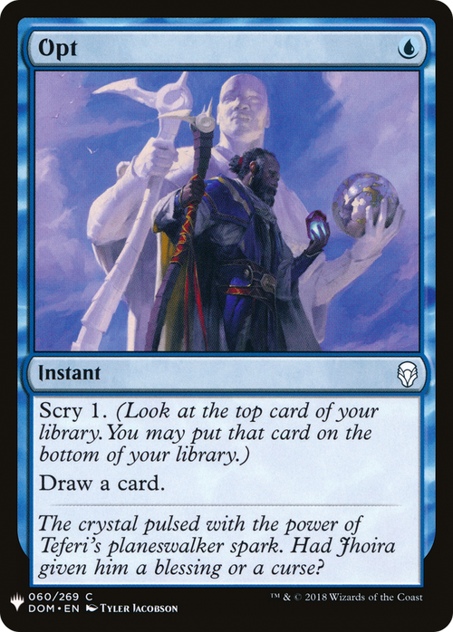 Opt (LIST-DOM-60) - The List