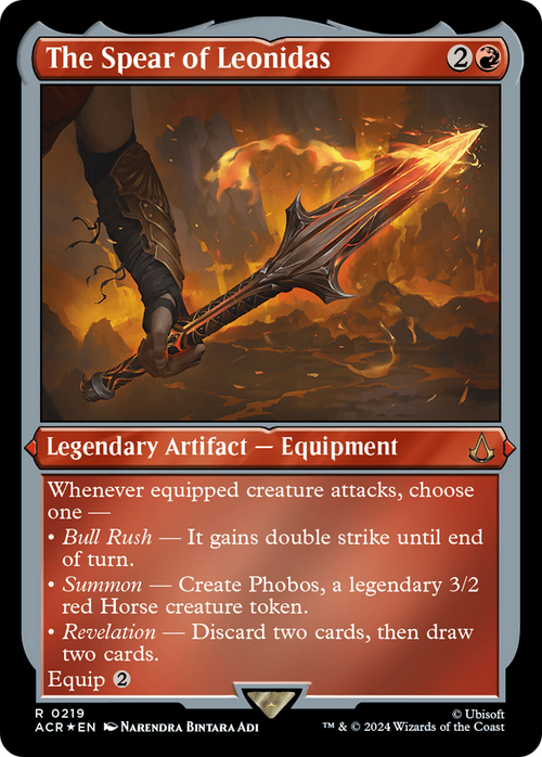 The Spear of Leonidas (Foil Etched) (ACR-219) - Assassin's Creed Foil
