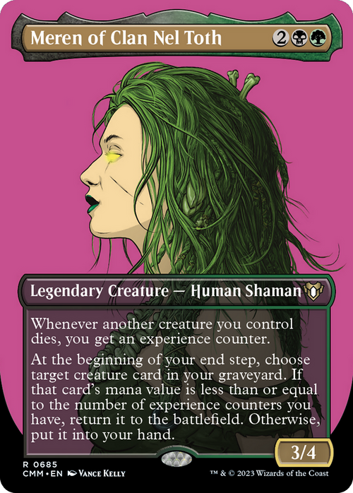 Meren of Clan Nel Toth (Borderless) (CMM-685) - Commander Masters Foil