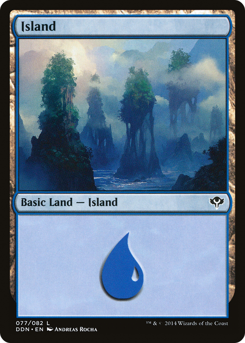 Island (077) (DDN-077) - Duel Decks: Speed vs. Cunning
