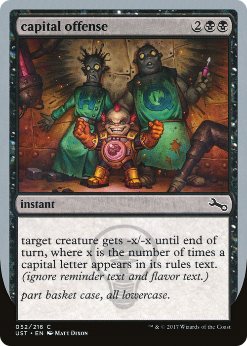 capital offense (UST-052) - Unstable