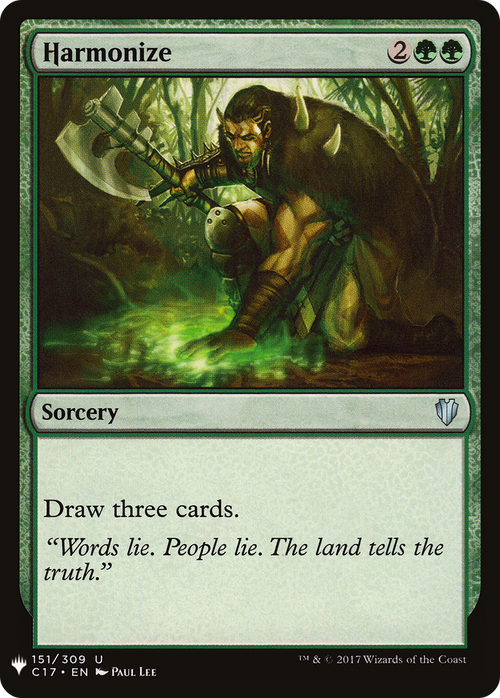Harmonize (C17) (LIST-C17-151) - The List