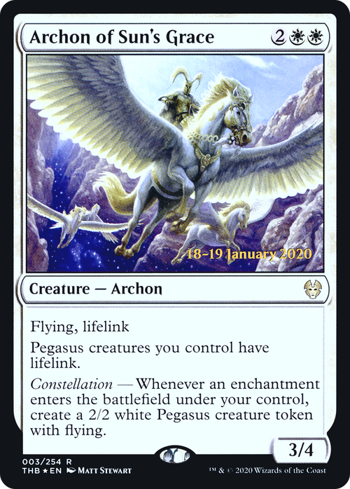 Archon of Sun's Grace (PRE-03S) - Theros Beyond Death Promos Foil
