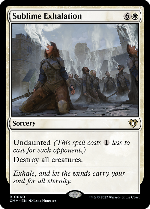Sublime Exhalation (CMM-060) - Commander Masters Foil