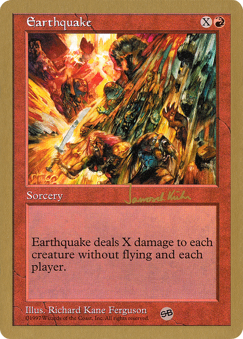 Earthquake - 1997 Janosch Kuhn (5ED) (SB) (WCD-) - World Championship Decks 1997