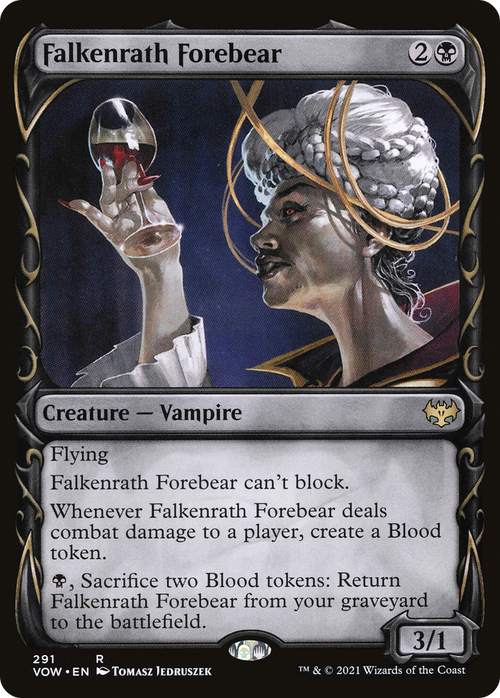 Falkenrath Forebear (Showcase) (VOW-291) - Innistrad: Crimson Vow: (Showcase) Foil