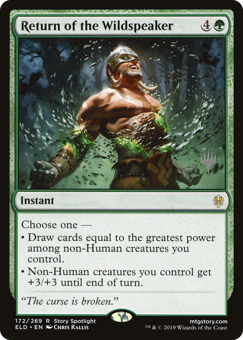 Return of the Wildspeaker (PPELD-172P) - Throne of Eldraine Promos