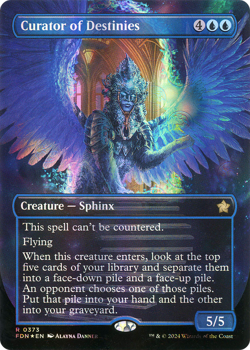 Curator of Destinies (Borderless) (Mana Foil) (FDN-373) - Foundations Foil
