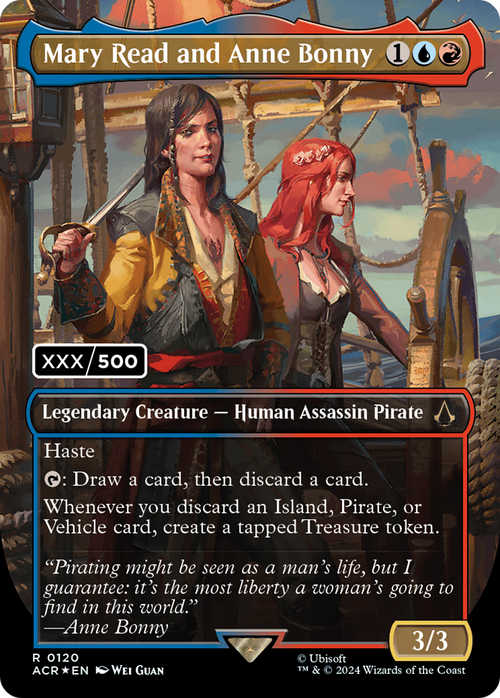 Mary Read and Anne Bonny (English) (Serial Numbered) (ACR-120) - Assassin's Creed (Borderless) Foil