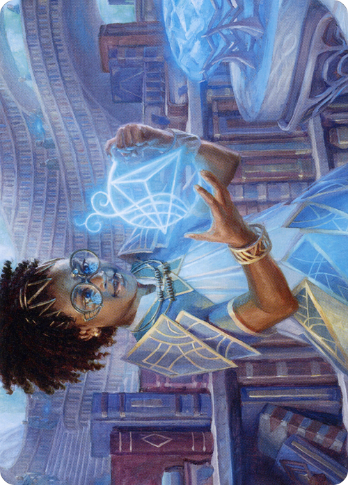 Zimone, Quandrix Prodigy // Zimone, Quandrix Prodigy (ASTX-046) - Strixhaven Art Series (Borderless)