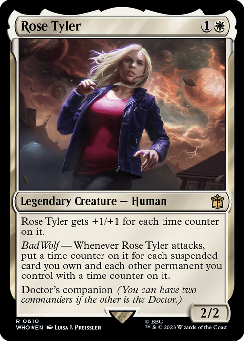 Rose Tyler (Surge Foil) (WHO-610) - Doctor Who Foil