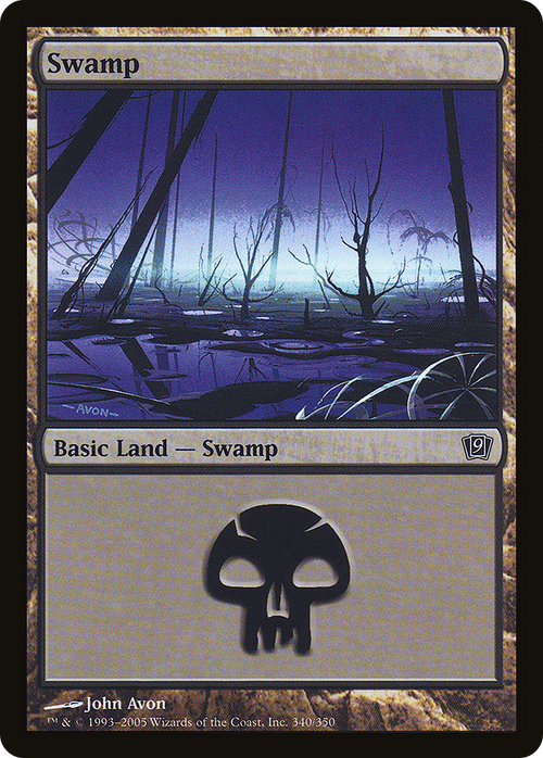 Swamp (340) (9ED-340) - 9th Edition Foil
