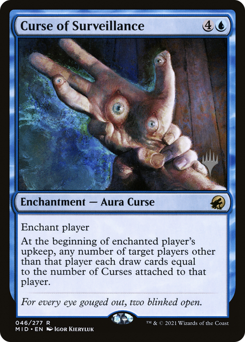 Curse of Surveillance (PPMID-46P) - Innistrad: Midnight Hunt Promos Foil