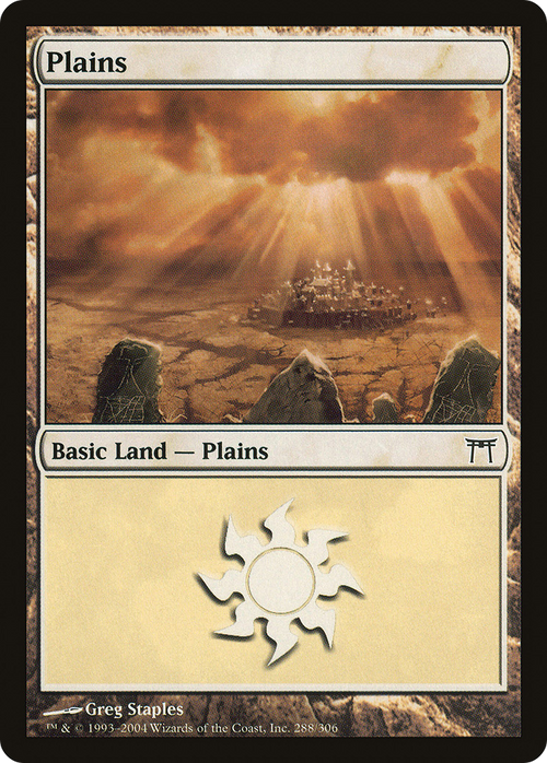 Plains (288) (CHK-288) - Champions of Kamigawa