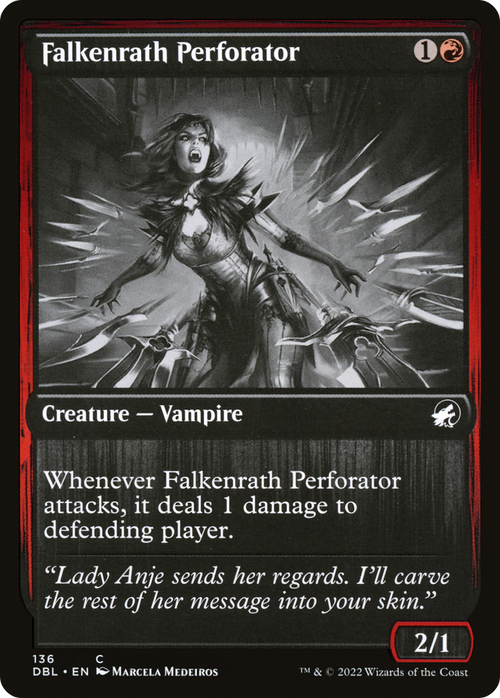 Falkenrath Perforator (DBL-136) - Innistrad: Double Feature Foil