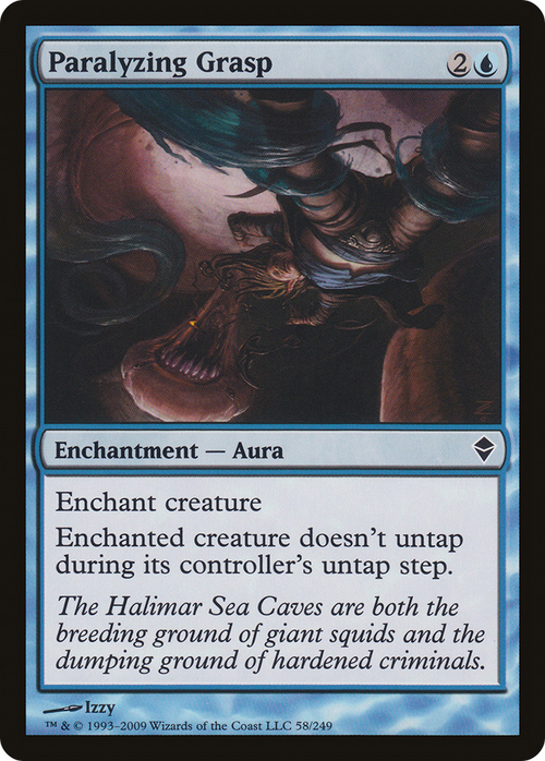 Paralyzing Grasp (ZEN-058) - Zendikar Foil