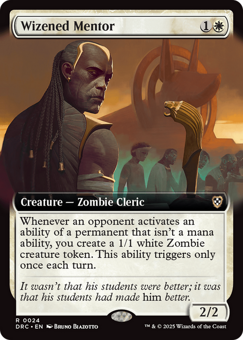 Wizened Mentor (Extended Art) (DRC-024) - Commander: Aetherdrift: (Extended Art)
