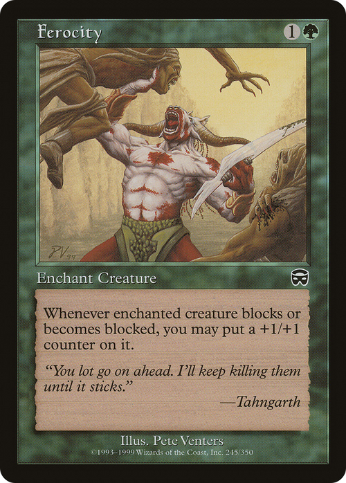 Ferocity (MMQ-245) - Mercadian Masques Foil