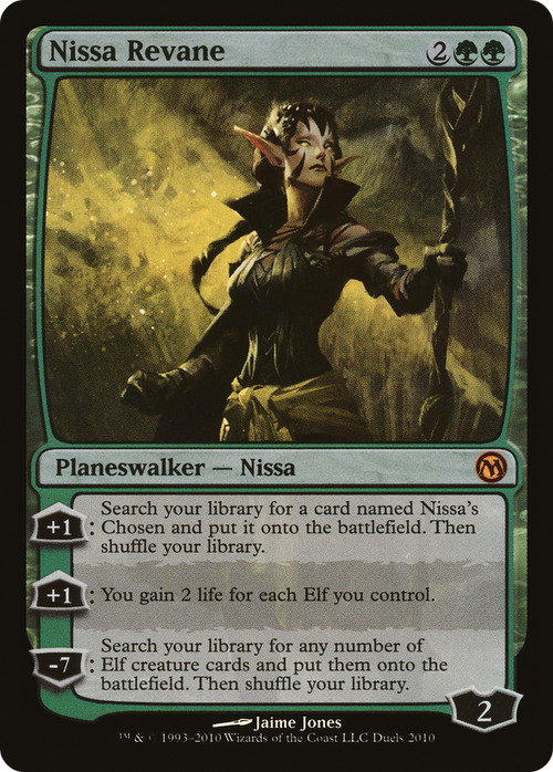 Nissa Revane (MEDIA-002) - Duels of the Planeswalkers 2010 Promos Foil