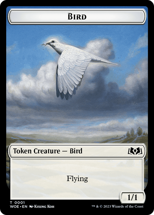 Bird (TWOE-001) - Wilds of Eldraine Tokens