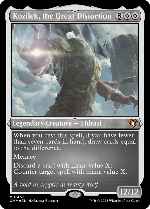 Kozilek, the Great Distortion (Foil Etched) (CMM-452) - Commander Masters Foil