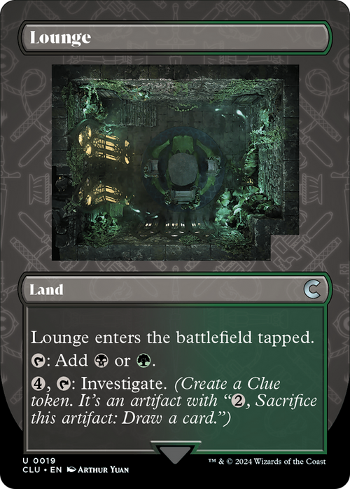 Lounge (Borderless) (CLU-019) - Ravnica: Clue Edition