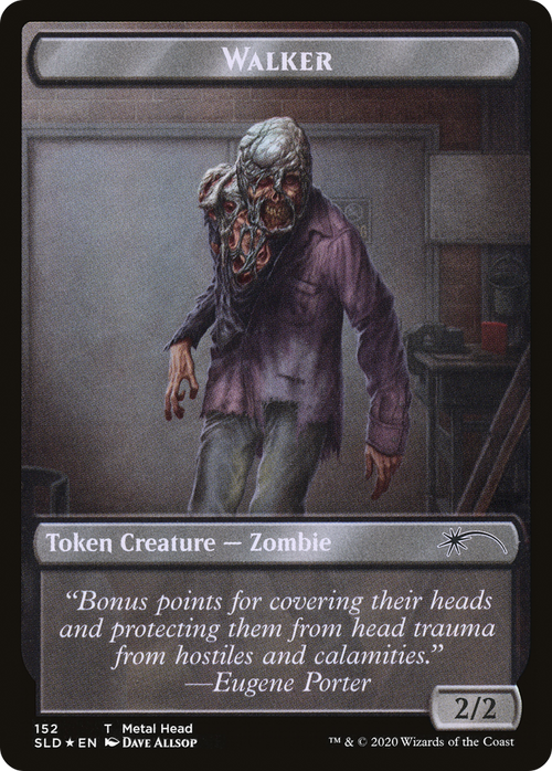 Walker (Metal Head // Treasure) Double-sided Token (SLD-152) - Secret Lair Drop Foil