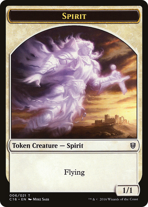 Spirit (006) // Bird (002) Double-Sided Token (C16-006) - Commander 2016 Tokens