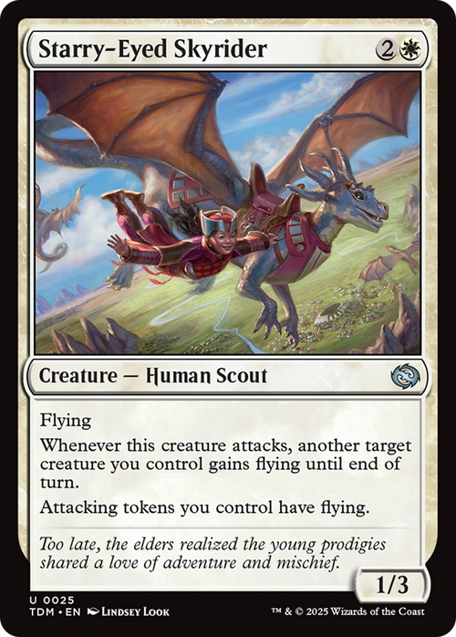 Starry-Eyed Skyrider (TDM-025) - Tarkir: Dragonstorm Foil