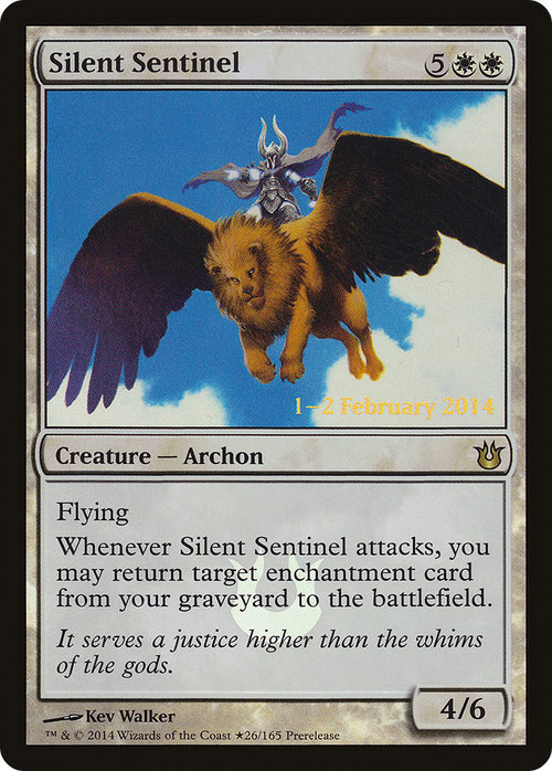 Silent Sentinel (PRE-26★) - Born of the Gods Promos Foil