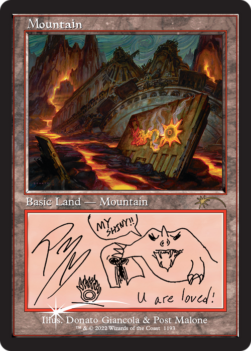 Mountain (Post Malone) (SLD-1193) - Secret Lair Drop Foil