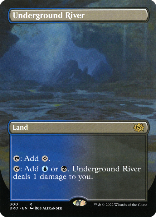 Underground River (Borderless) (BRO-300) - The Brothers' War Foil