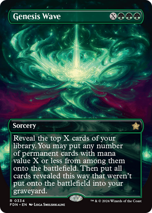 Genesis Wave (Borderless) (FDN-334) - Foundations Foil
