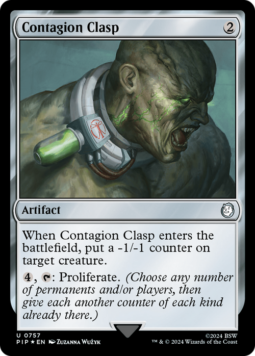 Contagion Clasp (Surge Foil) (PIP-757) - Fallout Foil