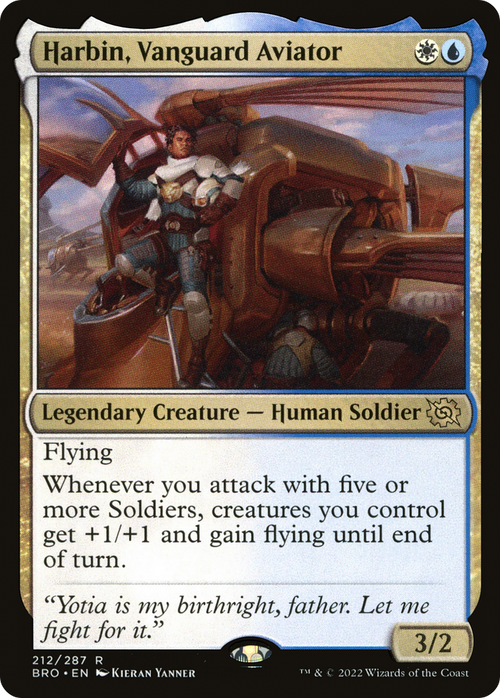 Harbin, Vanguard Aviator (BRO-212) - The Brothers' War Foil
