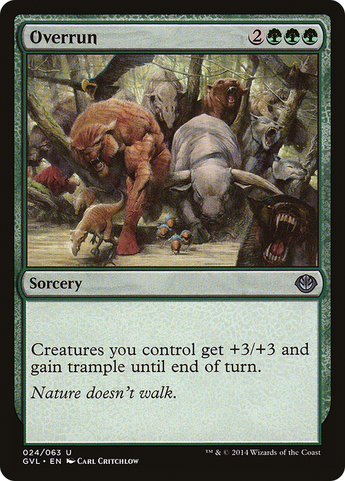 Overrun (DD3-024) - Duel Decks Anthology: Garruk vs. Liliana