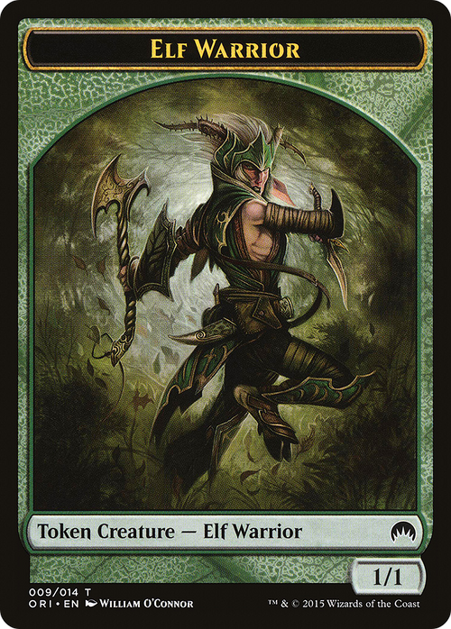 Elf Warrior Token (ORI-009) - Magic Origins Tokens