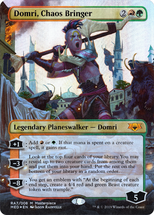 Domri, Chaos Bringer (MED2-RA7) - Mythic Edition (Borderless) Foil