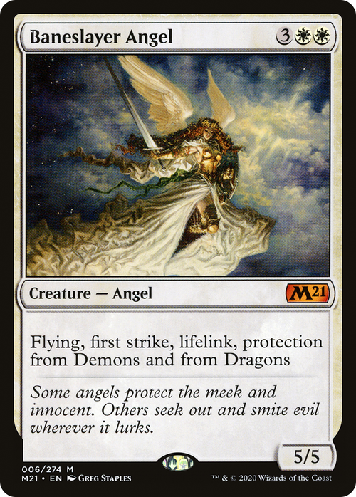 Baneslayer Angel (M21-006) - Core Set 2021 Foil
