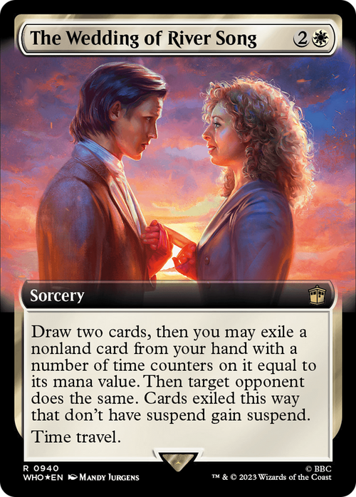 The Wedding of River Song (Extended Art) (Surge Foil) (WHO-940) - Doctor Who: (Extended Art) Foil