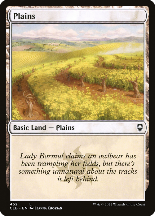 Plains (452) (CLB-452) - Commander Legends: Battle for Baldur's Gate Foil