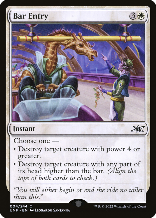 Bar Entry (UNF-004) - Unfinity Foil
