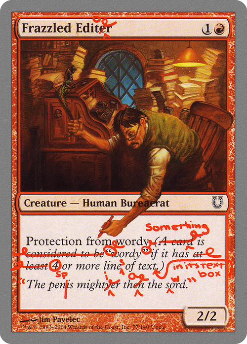 Frazzled Editor (UNH-077) - Unhinged