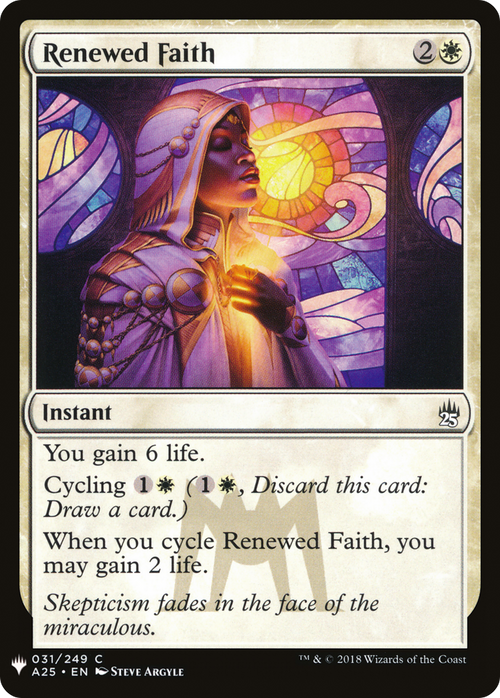 Renewed Faith (LIST-A25-31) - The List